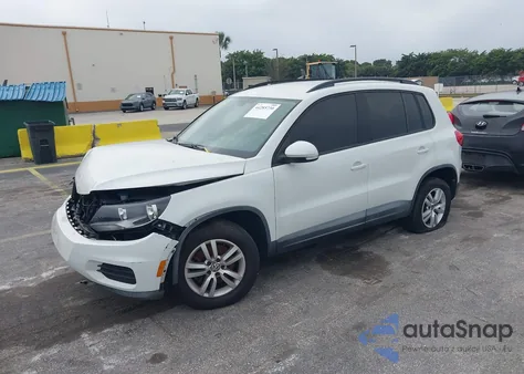 2016 Volkswagen Tiguan S from USA, damaged, VIN WVGAV7AX4GW506394